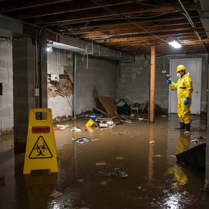 Flooded Basement Electrical Hazard in South Chicago Heights, IL Property